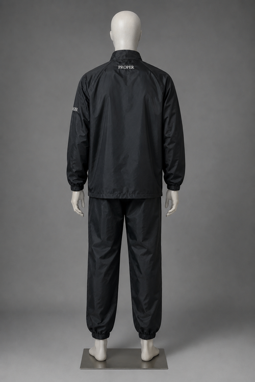 Black Barber Armour Hair-Resistant Two-Piece Suit - Black Edition