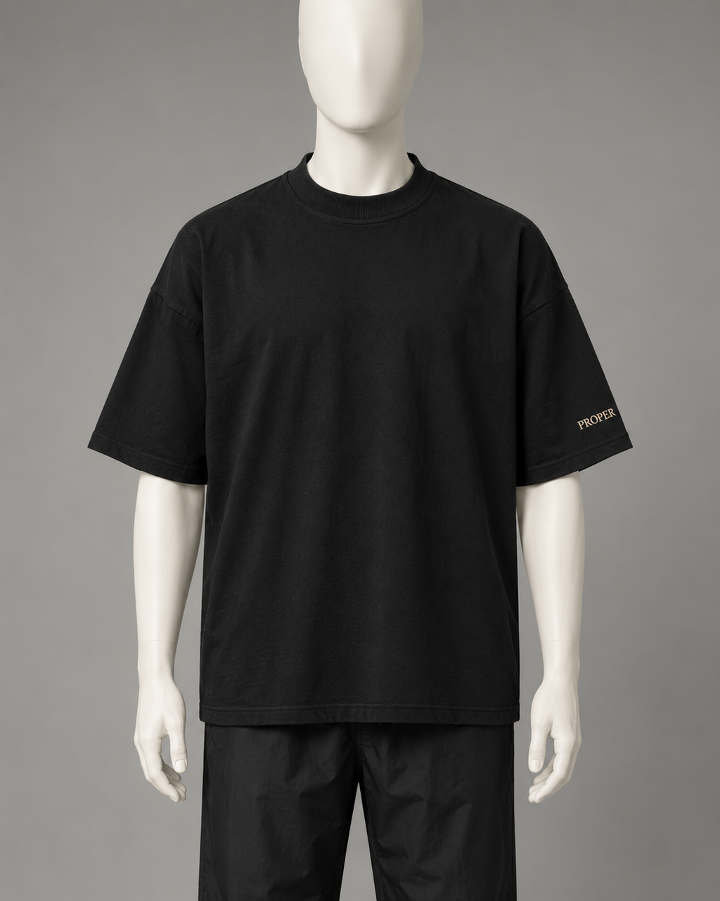 Black Proper T Hair-Resistant Barber T-Shirt