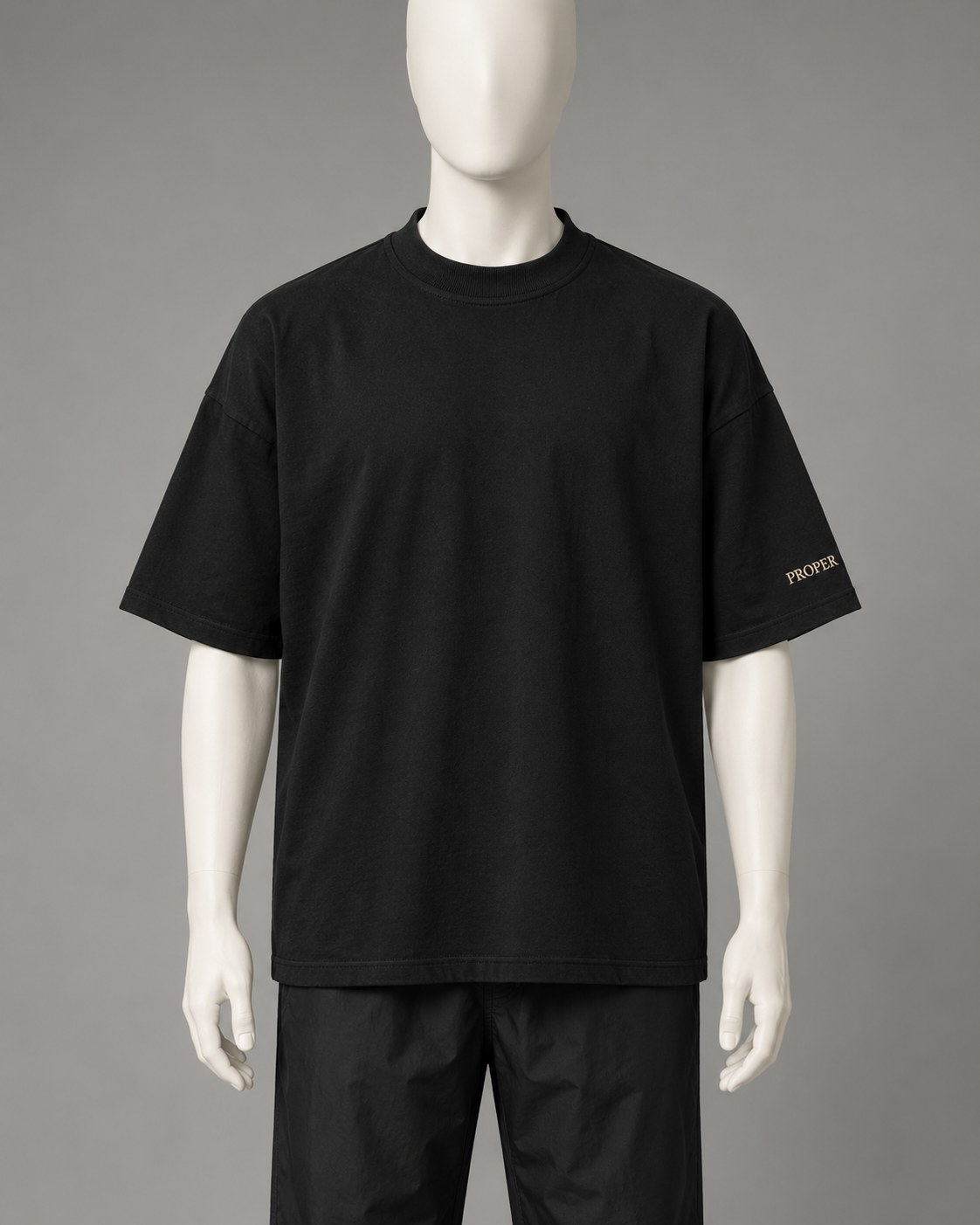 Black Proper T Hair-Resistant Barber T-Shirt