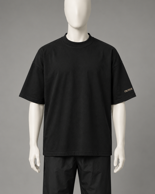 Black Proper T Hair-Resistant Barber T-Shirt